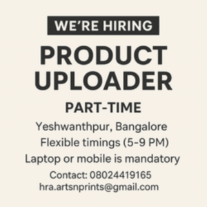Product Listings Part time role near Yeshwanthpur